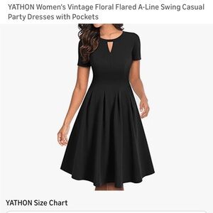 Elegant Black A-Line Dress